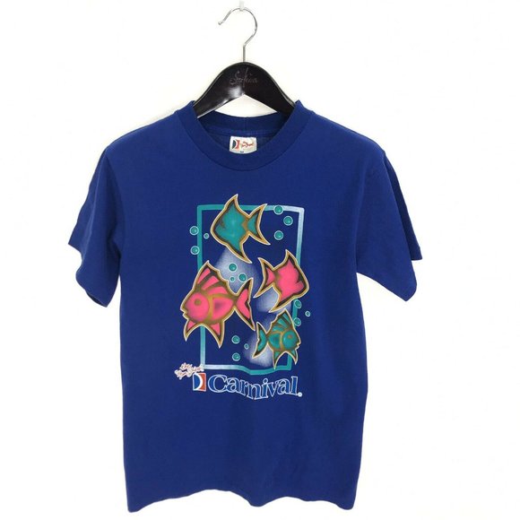 CARNIVAL Cruises The Fun Ships M  T-shirt Vintage - Picture 1 of 4